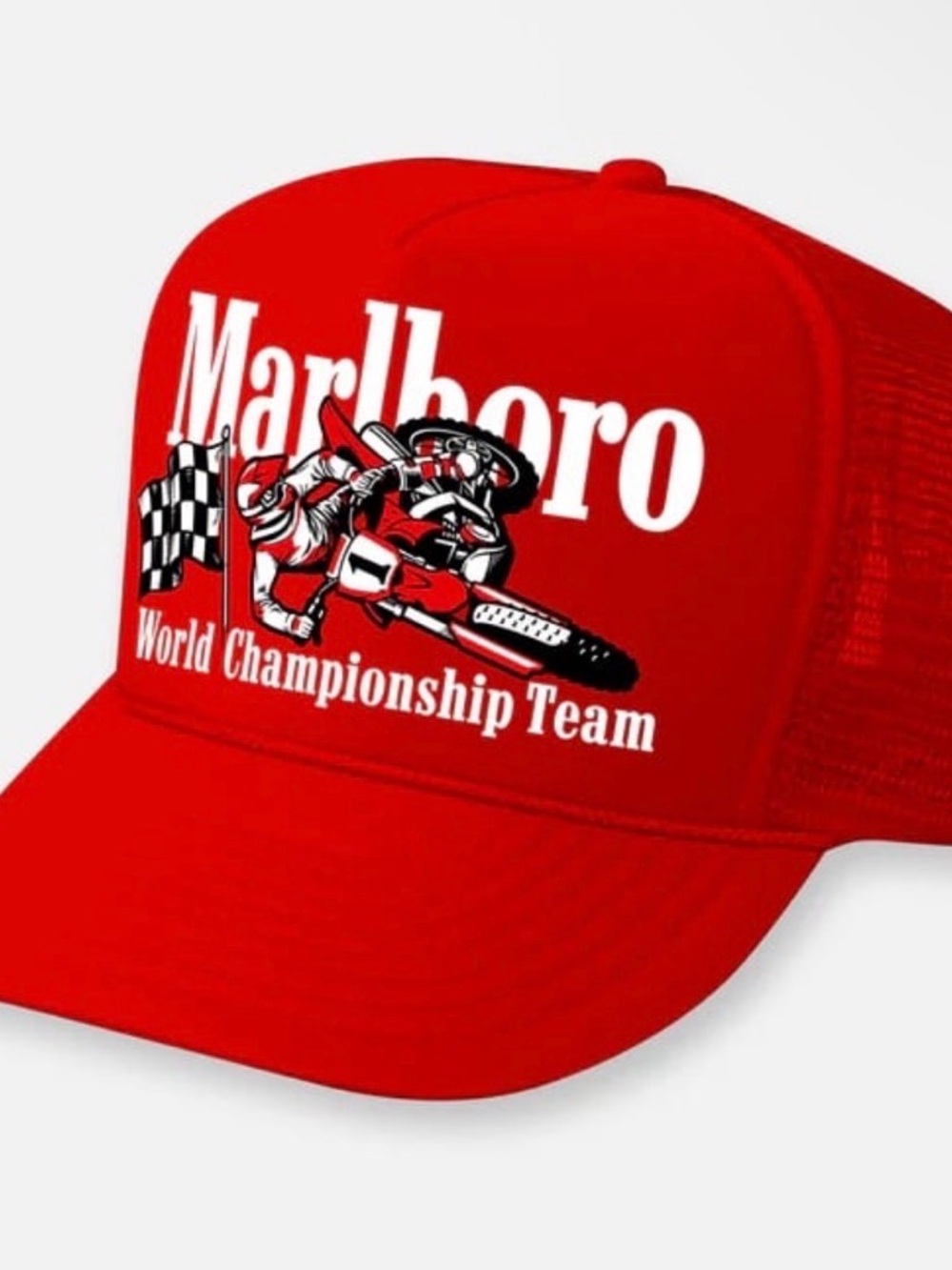 Deadstock Embroidered Marlboro Moto Racing SnapBack